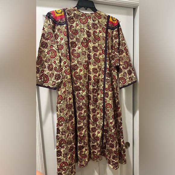 Beautifully Made Indian Kaftan Dress Large Salwar Kameez - Picture 2 of 7